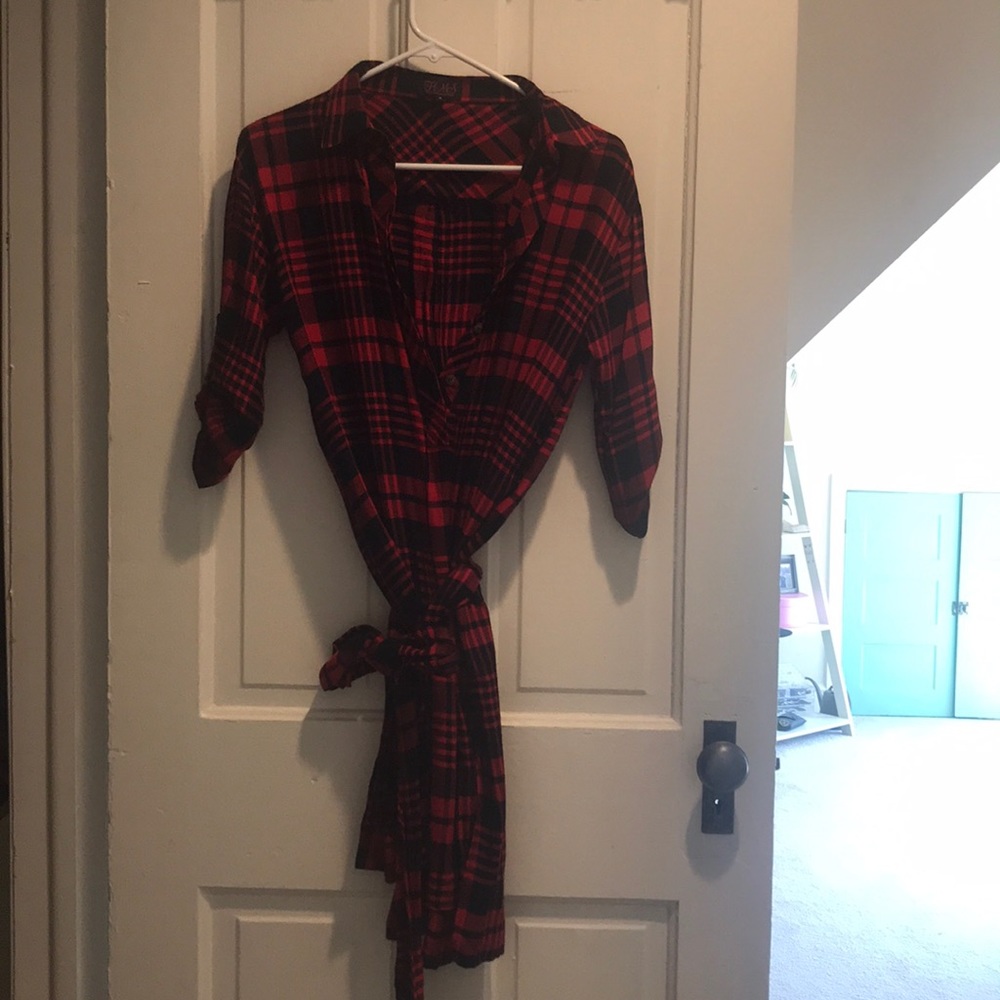 Plaid mini dress